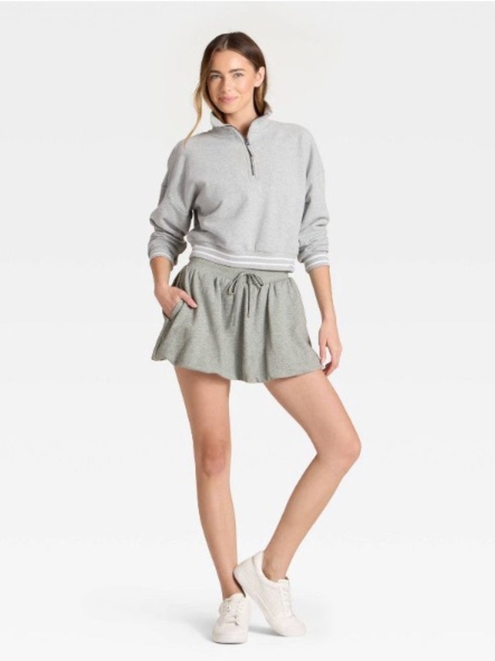 JoyLab French Terry Bubble Skort (XXS)